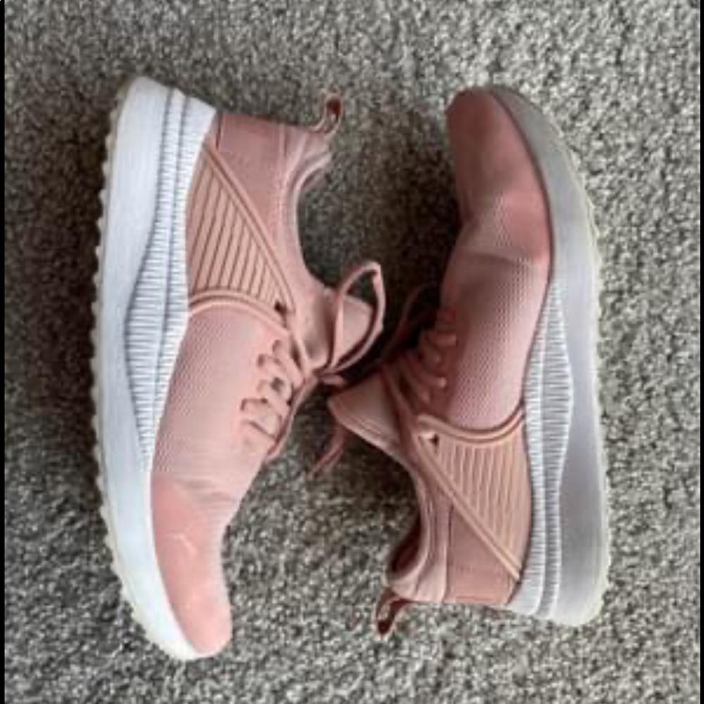 Pink Puma Tennis Shoes